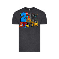Vintage Black forklift birthday two Vintage Tee - Artiststas
