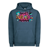 Pigment Midnight Navy small business mama Urban Hoodie - Zillion Design Studio