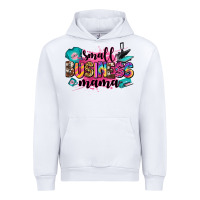 White small business mama Urban Hoodie - Zillion Design Studio