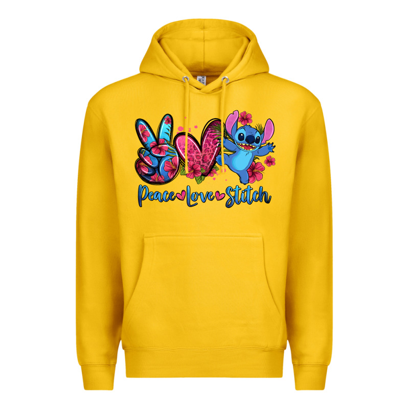 Peace Love Stitch Premium Hoodie by Zillion Design Studio | Teevron