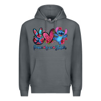 Rock peace love stitch Premium Hoodie - Zillion Design Studio