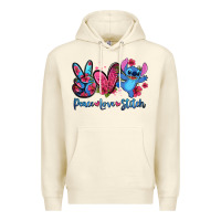 Sandshell peace love stitch Premium Hoodie - Zillion Design Studio