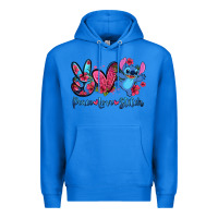 True Royal peace love stitch Premium Hoodie - Zillion Design Studio