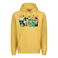 Antique Gold photography coffee cups Premium Hoodie - Zillion Design Studio
