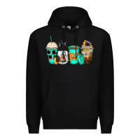 Black photography coffee cups Premium Hoodie - Zillion Design Studio