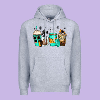 Photography Coffee Cups Premium Hoodie Designed By Zillion Design Studio