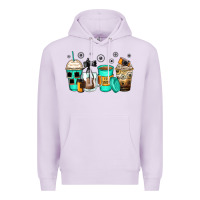 Lilac photography coffee cups Premium Hoodie - Zillion Design Studio