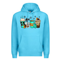 Ocean Blue photography coffee cups Premium Hoodie - Zillion Design Studio