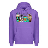 Purple photography coffee cups Premium Hoodie - Zillion Design Studio