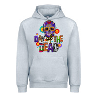 Heather Grey day of the dead mexico Urban Hoodie - CTS Tumbler Store