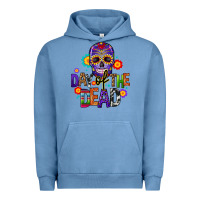 Pigment Pebble Blue day of the dead mexico Urban Hoodie - CTS Tumbler Store