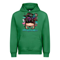 Emerald small business messy bun Urban Hoodie - Zillion Design Studio