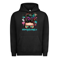 Pigment Black small business messy bun Urban Hoodie - Zillion Design Studio