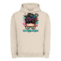 Pigment French Oak small business messy bun Urban Hoodie - Zillion Design Studio