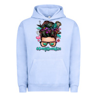 Pigment Grape Ice small business messy bun Urban Hoodie - Zillion Design Studio