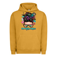 Pigment Peanut Butter small business messy bun Urban Hoodie - Zillion Design Studio