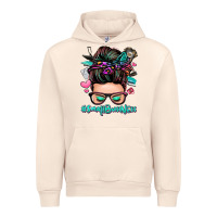 Sandshell small business messy bun Urban Hoodie - Zillion Design Studio