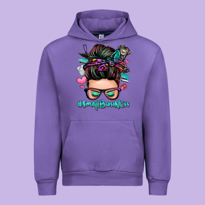 Small Business Messy Bun Urban Hoodie Designed By Zillion Design Studio