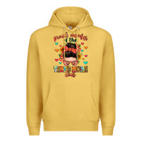 Antique Gold proud member of the tired moms club Premium Hoodie - Zillion Design Studio