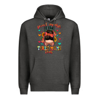 Charcoal Heather proud member of the tired moms club Premium Hoodie - Zillion Design Studio