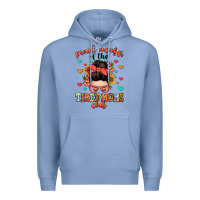 Colony Blue proud member of the tired moms club Premium Hoodie - Zillion Design Studio