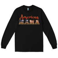 Black american mama Long Sleeve Tee - BarkalooDesign
