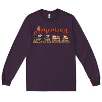 Plum american mama Long Sleeve Tee - BarkalooDesign