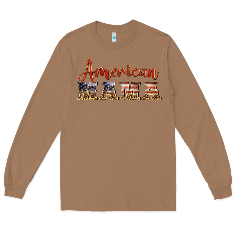 American Mama Long Sleeve Tee by BarkalooDesign | Teevron