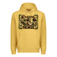 Antique Gold raising wild things Premium Hoodie - Zillion Design Studio