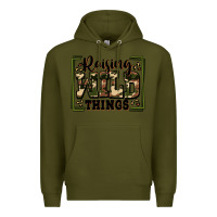 Army Green raising wild things Premium Hoodie - Zillion Design Studio