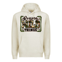 Oatmeal Heather raising wild things Premium Hoodie - Zillion Design Studio