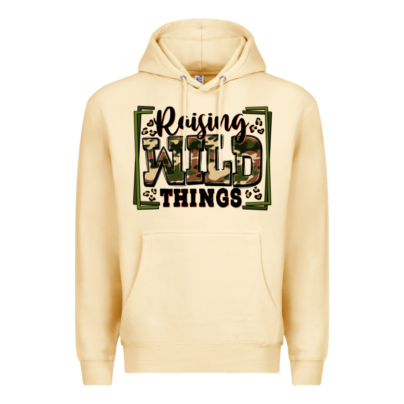 Raising Wild Things Premium Hoodie by Zillion Design Studio | Teevron