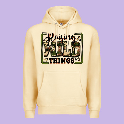 Raising Wild Things Premium Hoodie Designed By Zillion Design Studio