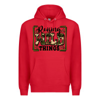 Red raising wild things Premium Hoodie - Zillion Design Studio