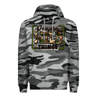 Slate Camo raising wild things Premium Hoodie - Zillion Design Studio