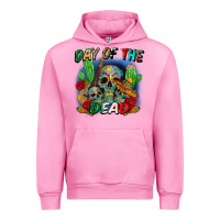 Fuchsia Pink day of the dead Urban Hoodie - CTS Tumbler Store