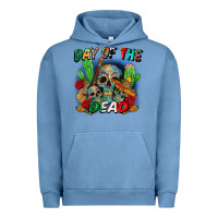 Pigment Pebble Blue day of the dead Urban Hoodie - CTS Tumbler Store