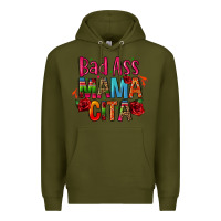 Army Green bad ass mama cita Premium Hoodie - CTS Tumbler Store