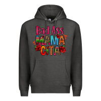 Charcoal Heather bad ass mama cita Premium Hoodie - CTS Tumbler Store