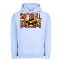 Pigment Grape Ice softball mom messy bun Urban Hoodie - Zillion Design Studio