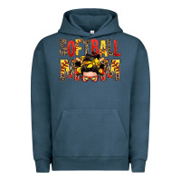 Pigment Midnight Navy softball mom messy bun Urban Hoodie - Zillion Design Studio