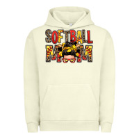 Pigment Pistachio softball mom messy bun Urban Hoodie - Zillion Design Studio