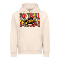 Sandshell softball mom messy bun Urban Hoodie - Zillion Design Studio