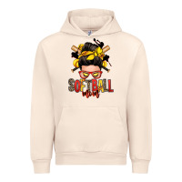 Sandshell softball mom messy bun Urban Hoodie - Zillion Design Studio