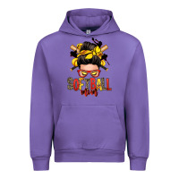 Tulip softball mom messy bun Urban Hoodie - Zillion Design Studio