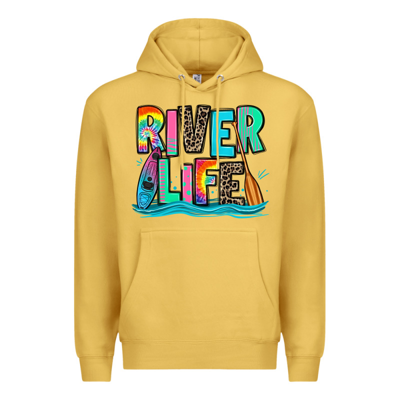 River Life Kayaking Premium Hoodie by Zillion Design Studio | Teevron