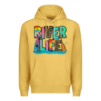 Antique Gold river life kayaking Premium Hoodie - Zillion Design Studio
