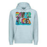 Blue Mist river life kayaking Premium Hoodie - Zillion Design Studio