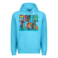 Ocean Blue river life kayaking Premium Hoodie - Zillion Design Studio