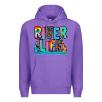 Purple river life kayaking Premium Hoodie - Zillion Design Studio